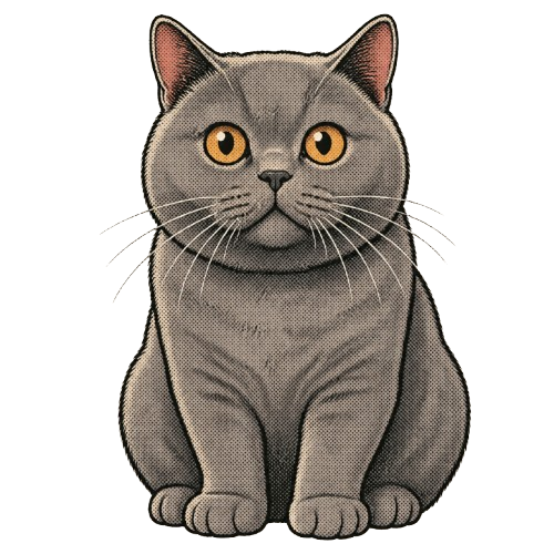 Cat caricature