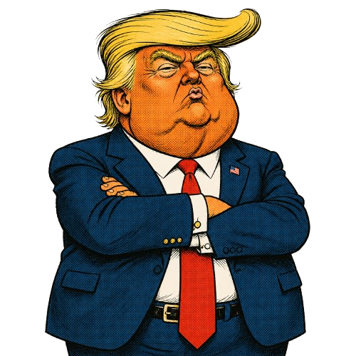 Trump caricature